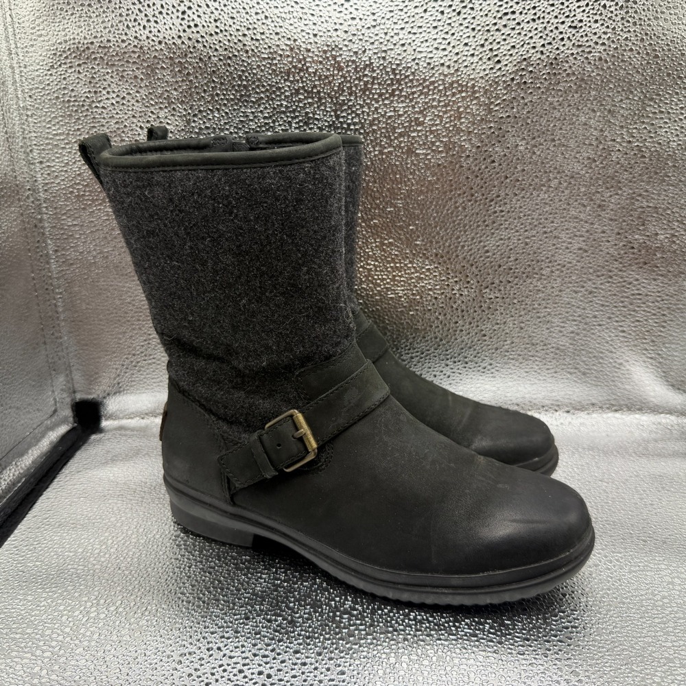 Size 7 UGG Robbie Ankle Boots Womens Brown Excellent Waterproof Wool 1017377